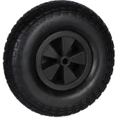 Dripio Schubkarrenrad 4.00-6, Vollgummi, pannensicher, 100 kg, schwarz