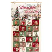 Dripio Stoff-Adventskalender, 24 Taschen, 97×62 cm, zum Befüllen