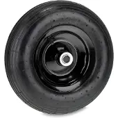 Dripio Schubkarrenrad 3.50-6, Luftreifen, Stahlfelge, 120 kg, schwarz