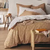 OEM Katoenen Dekbedovertrek Batik 200x200 cm mit 2 Kissenbezügen