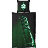 OEM Bettwäsche-Set, 2-tlg., Baumwolle, dunkelgrün, 80x80 + 135x200 cm