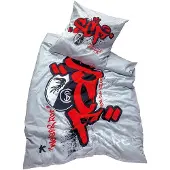 OEM Bettwäsche GOTS Graffiti-Set, 100% Baumwolle, 135x200 cm