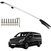 Erkul Dachreling für Mercedes W447 Vito Viano Langversion L3 ab 2014, Aluminium massiv