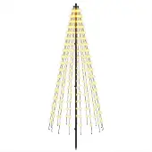 Syfax LED-Weihnachtsbaum EKENAS 165 cm 270 LEDs Warmes Weiß Eisen
