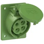 Pce 414-10 CEE-Anbausteckdose schräg (70x85mm) 16A 4p 10h IP44/IP54 41410