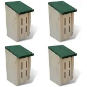 Merkloos Schmetterlingshaus-Set, bestehend aus 4 Stück, für den Garten