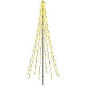 Syfax LED-Weihnachtsbaum EKENAS 235 cm 1000 LEDs Warmes Weiß Stahl