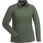 Pinewood Abisko Merino Base Layer Women Half Zip Shirt d.mossgreen (733) M