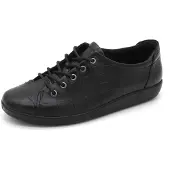 Ecco Schnürschuhe Damen Soft 2.0 Black Black-Schuhgröße 39
