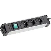 Bachmann 906.18803 STEP ALU 3xCEE7/3 1xSchalter Komplettschaltung 90618803