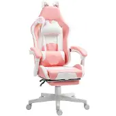 Selius Gaming-Stuhl – mit Fußstütze – Bürostuhl – ergonomisch – verstellbar – kippbar bis 135°