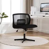 Selius Bürostuhl ohne Armlehnen – Ergonomischer Stuhl – Computerstuhl – Arbeitshocker – Schwenkstuhl