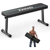Selius Halterbank – Klappbare Fitnessbank – Tragfähigkeit: 300 kg – Metall – Schwarz