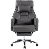 Selius Ergonomischer Drehstuhl – Gaming-Stuhl – Bürostuhl – Loungestuhl – Grau – Rückenlehne verstellbar bis 155°