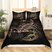 Homewish Bettwäsche-Set Exotisch Stammes Retro Mandala Dekor 220x240 cm Multi 15