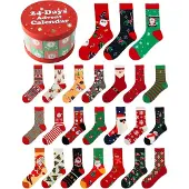 OCreon Adventskalender 2026 mit Socken, Weihnachtsadventskalender – für Erwachsene