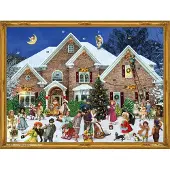 Generisch Adventskalender im viktorianischen Stil: Papier-Adventskalender