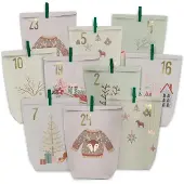Generisch Adventskalender zum Befüllen – 24 Papier-Weihnachtsbeutel, die Sie selbst befüllen können