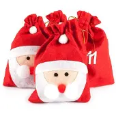 Generisch Pajoma XXL Adventskalender zum Befüllen – Stoff zum Aufhängen – Weihnachtskalender