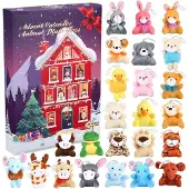 Generisch Adventskalender für Kinder 2026 – 24 Plüschtiere