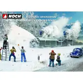 Noch Adventskalender mit Figuren, bestehend aus 25 handbemalten Figuren – Modellbahn – Spurweite H0