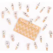 Generisch Adventskalender zum Selbstanpassen, mit Nummern – Set mit 24 Teilen – Kalender, Bastelmaterial, Weihnachtsmotive (Elfen, Weihnachtsmänner)