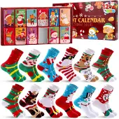 Joyin Adventskalendersocken zum Befüllen für einen selbstgemachten Adventskalender