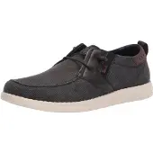 NUNN BUSH Herren BREWSKI Wallabee Canvas MOC Toe Bungee Slip-ON Slipper, schwarz