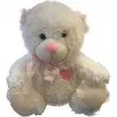 Elefun Teddybär mit Herz und Schleife Kuscheltier 27cm