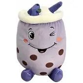Elefun Przytulisie Bubble Tea Kuscheltier, 30 cm, Violett