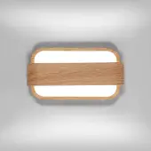 Osairous Holz Wandleuchte LED, 13W 6500K Moderne LED Wandlampe Innen