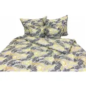 Zbyszko I D'Lux Bettwäsche-Set Baumwolle 160x200 Grau Gelb