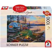 Schmidt Spiele 58533 Darell Bush Campingidyll am See Puzzle, 1.000 Teile, 1000 Stück(e), andere, 12 Jahr(e)