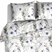 EL-TEX Bettwäsche-Set 140x200 cm Bawełna 100% Libellen