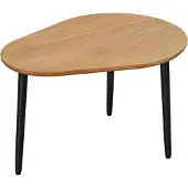 Meble Katmandu Awokado Eichen Tisch 80x60cm – Organischer Couchtisch, geölt, moderner Loft-Stil