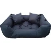 Dogs 4 Life Hundebett Sofa 115x95 cm Schwarz Wasserfest