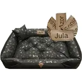 Dogs 4 Life Basic Hundesofa Personalisiert Grau 100x75cm