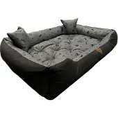 Dogs 4 Life Dogs4Life BASIC Hundebett strapazierfähig schwarz-grau 55x45