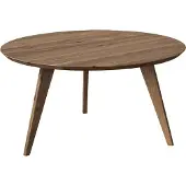 Meble Katmandu Orbetello Couchtisch Ø90 cm Tabacco – Massivholz Eiche geölt