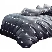 Collection World Bettwäsche-Set 160x200 cm 100% Baumwolle Wendbar