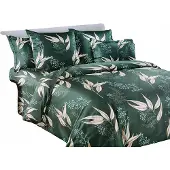 Collection World M1635 3-teiliges Bettwäsche-Set 160x200cm Baumwolle Blumen