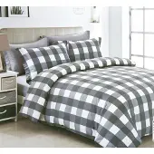 Collection World Wende-Bettwäsche Baumwollsatin 160x200 Kariert