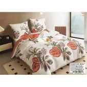 Collection World Wendbare Baumwollsatin Bettwäsche 160x200 Blumenmuster