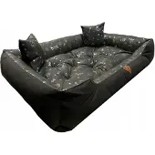 Dogs 4 Life Dogs4Life BASIC Hundebett 55x45 cm Robust Silberne Knochen