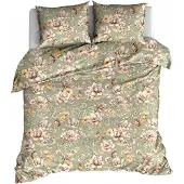 EL-TEX Bettwäsche-Set 160x200cm 100% Baumwolle Blumenmuster