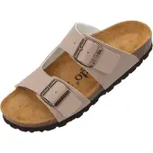 Palado Damen Pantoletten Taupe Synthetik Größe: 40