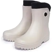 FORTMEN Leichte Gummistiefel Damen EVA gefütterte Garten Regenstiefel Boots Stiefeletten