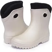 FORTMEN Leichte Gummistiefel Damen EVA gefütterte Garten Regenstiefel Boots Stiefeletten