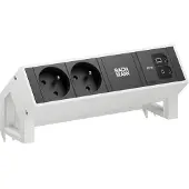Bachmann BM0022071 DESK2 2xUTE 1xUSB C/C 65W 0,2m RAL9010