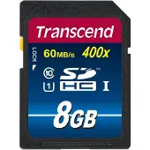 Transcend 8GB SDHC Class 10 UHS-I, 8 GB, SDHC, Klasse 10, NAND, 90 MB/s, Class 1 (U1)